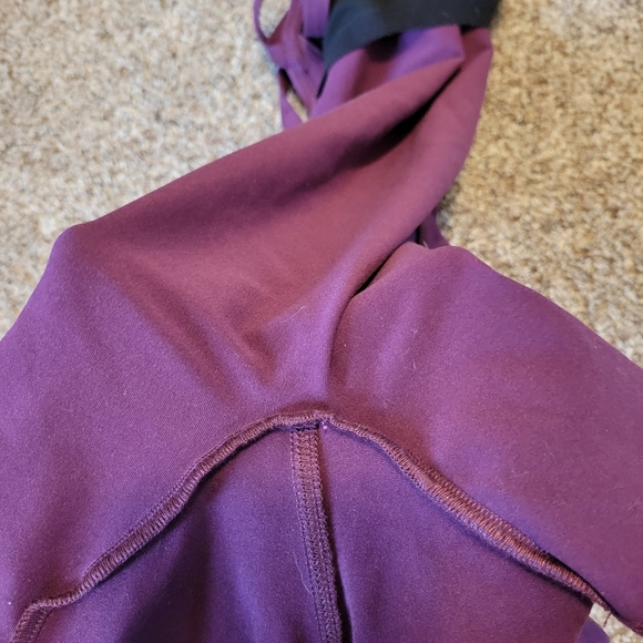 Bombshell Sportswear Sculpted Bodysuit Shorts - Purple L - Picture 4 of 8